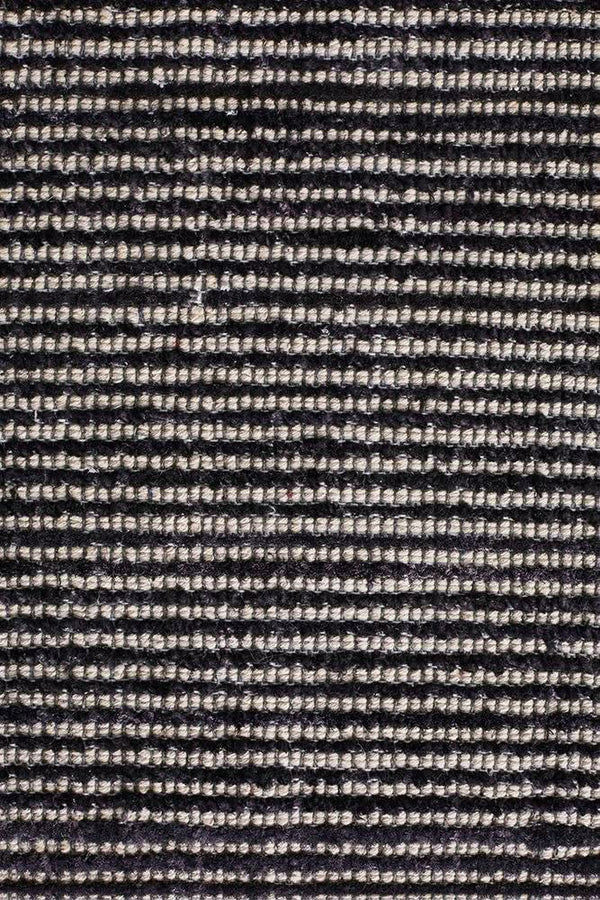 AURA Black Cotton Rayon Rug