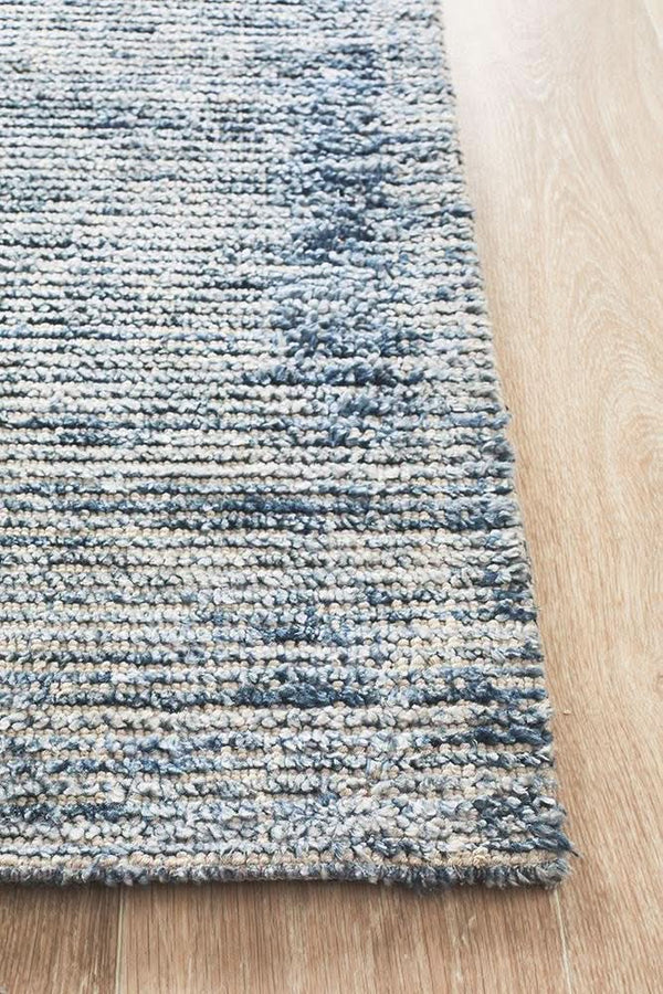 AURA Indigo Cotton Rayon Rug