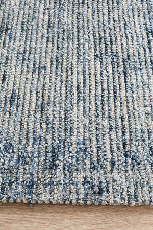 AURA Indigo Cotton Rayon Rug