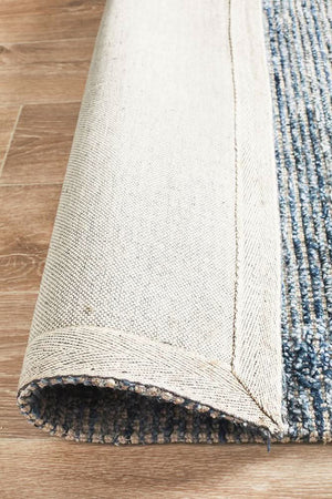 AURA Indigo Cotton Rayon Rug