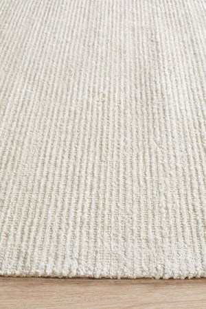 AURA Ivory Cotton Rayon Rug