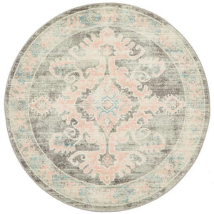 VIBE 701 Grey Round Rug