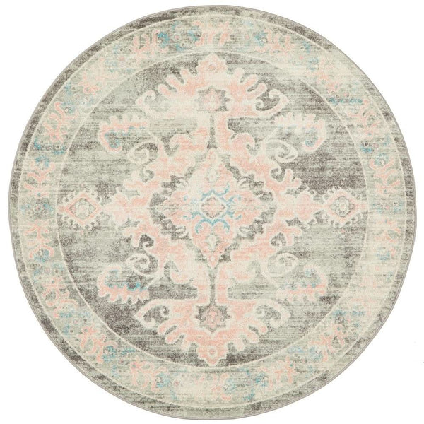 VIBE 701 Grey Round Rug
