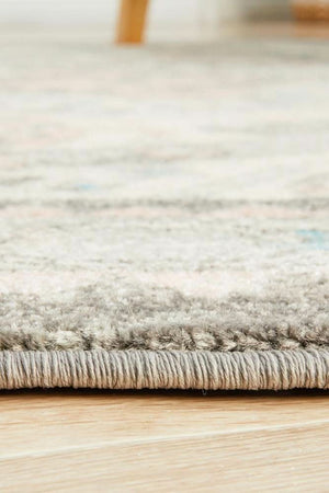 VIBE 704 Silver Round Rug