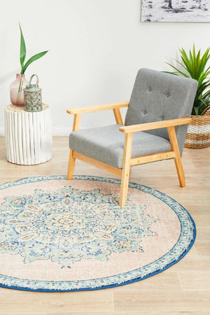 VIBE 706 Flamingo Round Rug