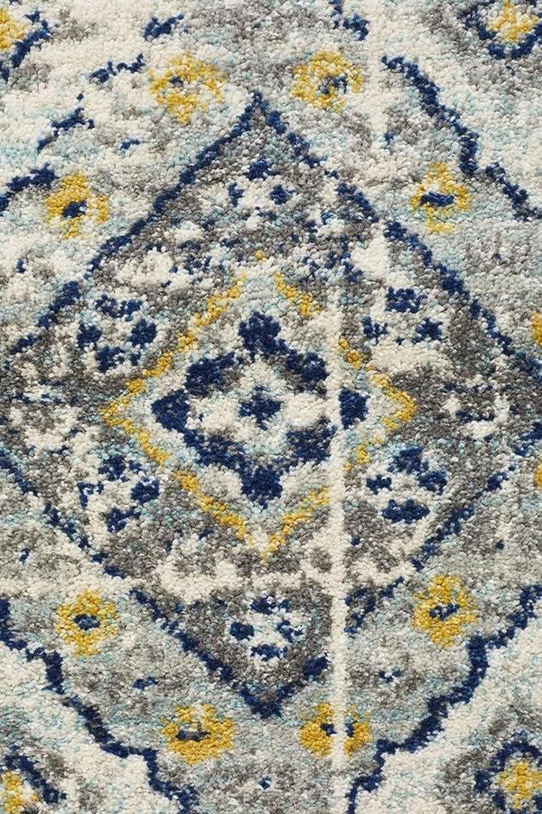 TALIA 203 Navy  Round Rug