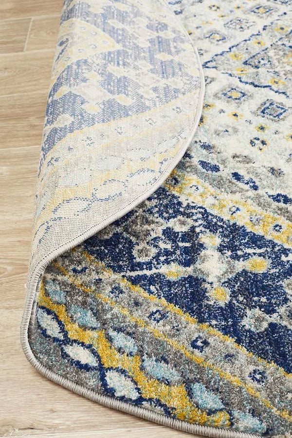 TALIA 203 Navy  Round Rug