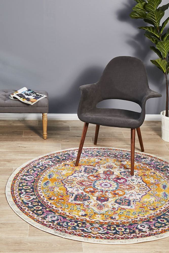TALIA 207 Multi  Round Rug