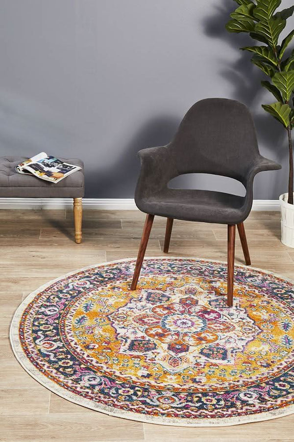 TALIA 207 Multi  Round Rug