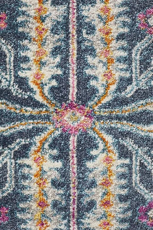 TALIA 209 Navy  Round Rug