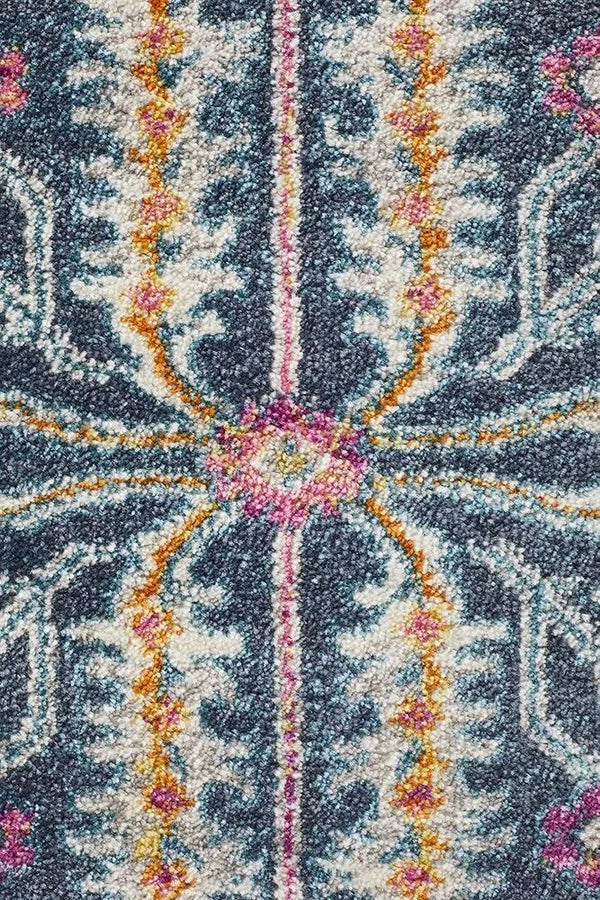 TALIA 209 Navy  Round Rug