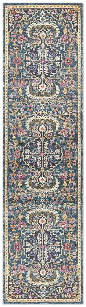 TALIA 209 Navy  Runner Rug