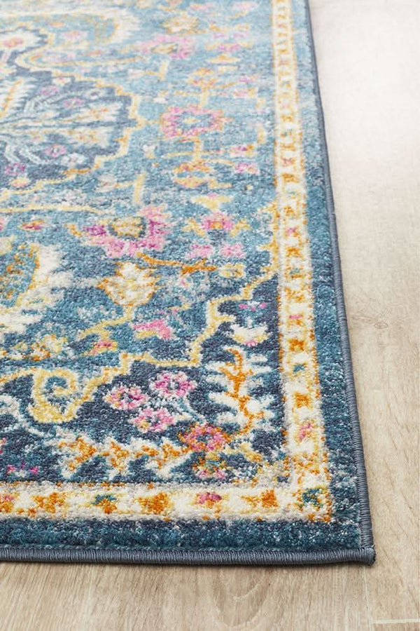 TALIA 209 Navy  Runner Rug
