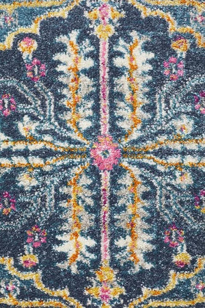TALIA 209 Navy  Runner Rug