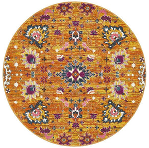 TALIA 210 Rust  Round Rug