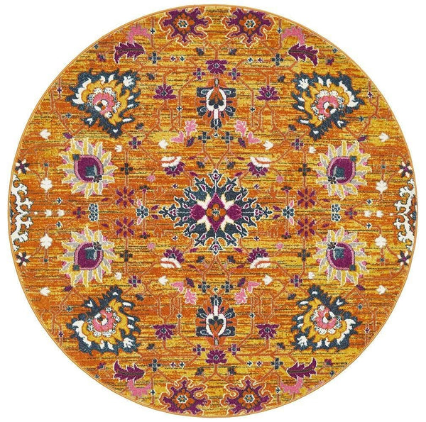 TALIA 210 Rust  Round Rug