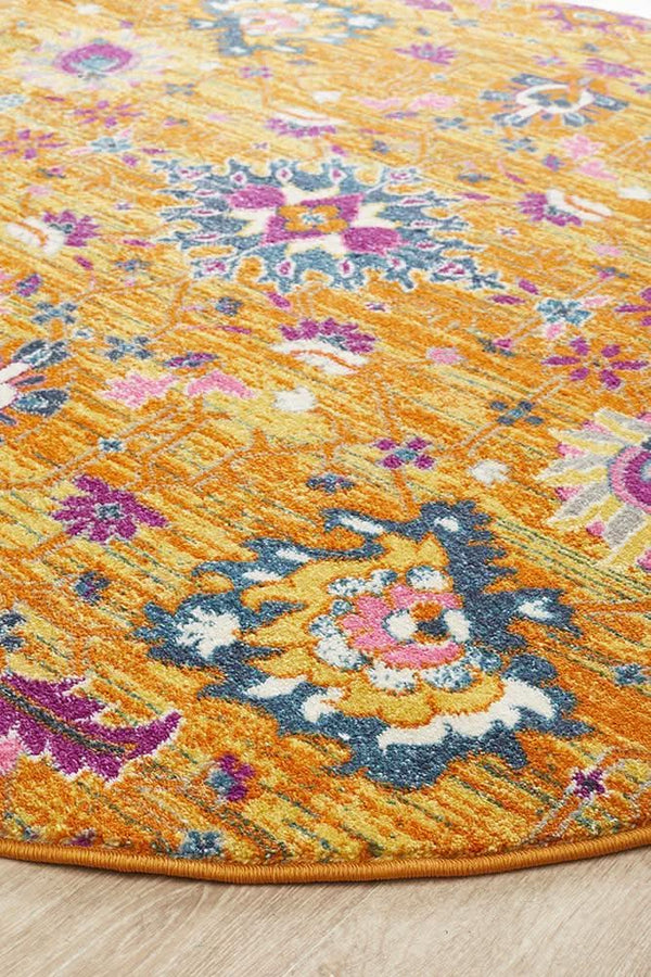TALIA 210 Rust  Round Rug