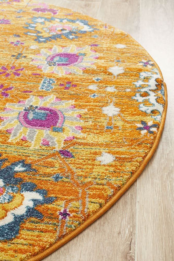 TALIA 210 Rust  Round Rug