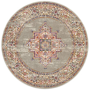 TALIA 211 Grey  Round Rug