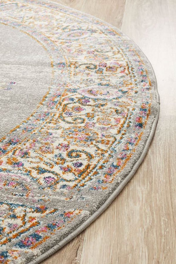 TALIA 211 Grey  Round Rug
