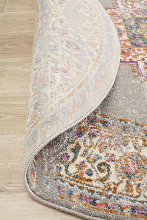 TALIA 211 Grey  Round Rug