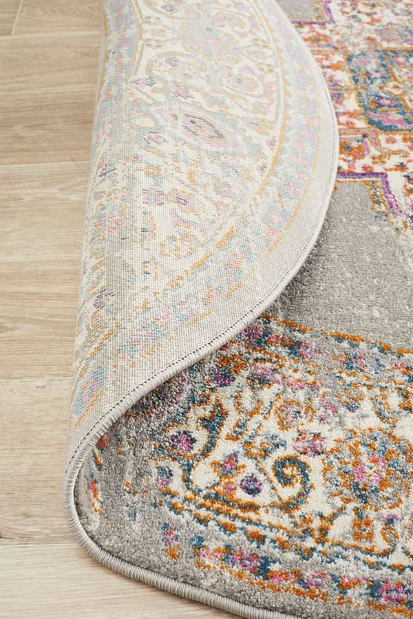 TALIA 211 Grey  Round Rug