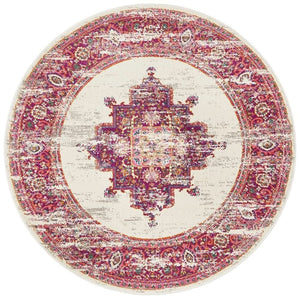 TALIA 211 Pink  Round Rug
