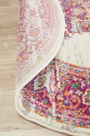 TALIA 211 Pink  Round Rug
