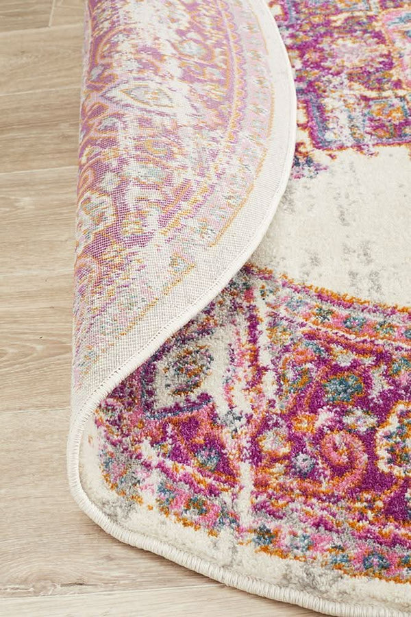 TALIA 211 Pink  Round Rug