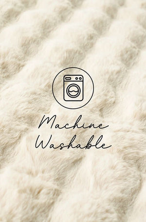 Bubble Natural Round - Machine Washable Rug