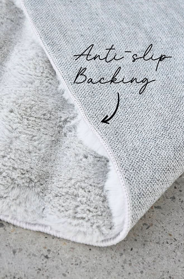 Bubble Silver - Machine Washable Rug