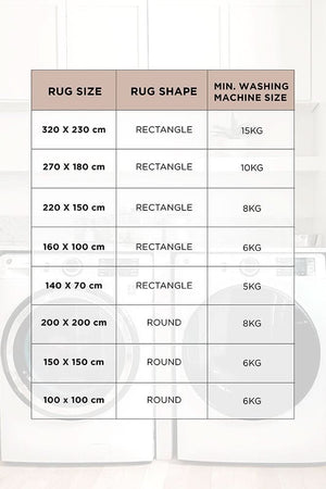 Bubble White Round - Machine Washable Rug