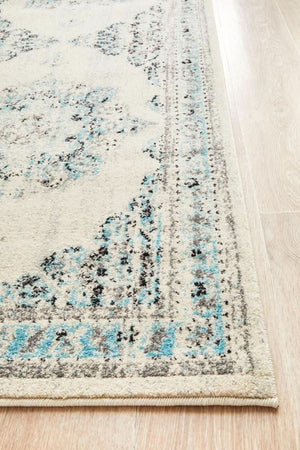 NILA 922 White Runner Rug
