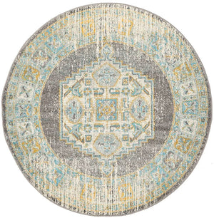NILA 944 Grey Round Rug
