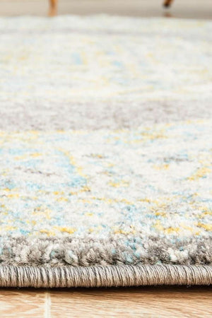 NILA 944 Grey Round Rug