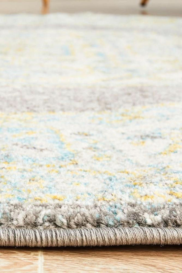 NILA 944 Grey Round Rug