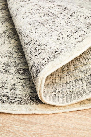 NILA 999 Grey Round Rug