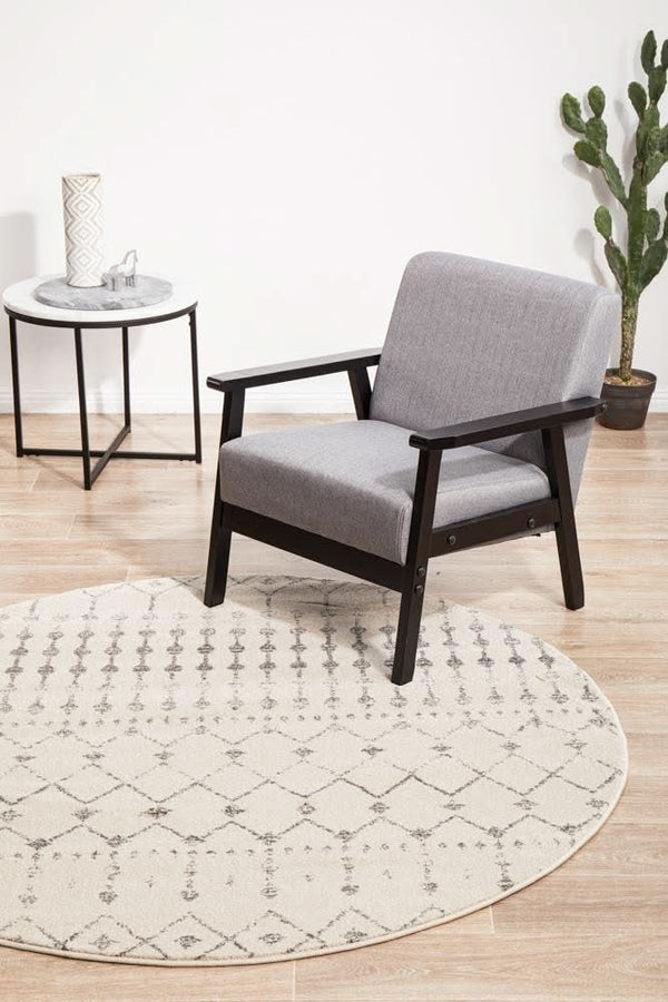 HALIX Elsa Silver Round Rug