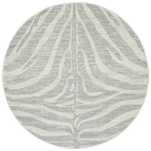 HALIX Savannah Silver Round Rug