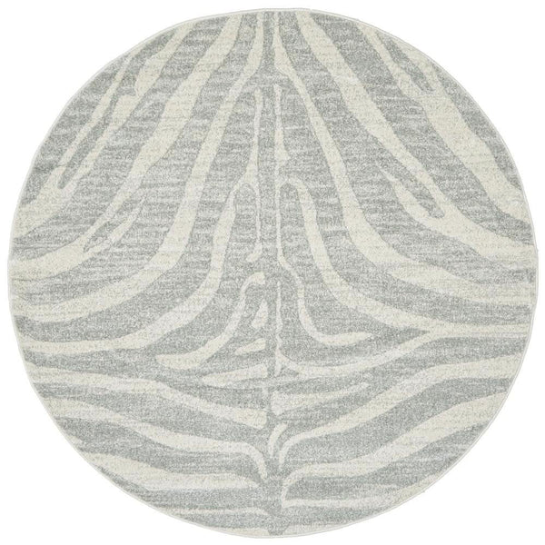 HALIX Savannah Silver Round Rug