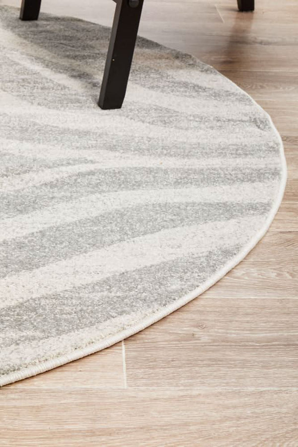 HALIX Savannah Silver Round Rug