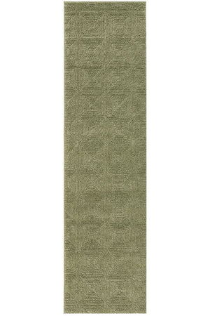 Noble Shilo Green Runner Rug
