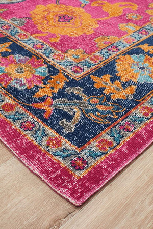 Alonzo Whisper Corners Pink Rug
