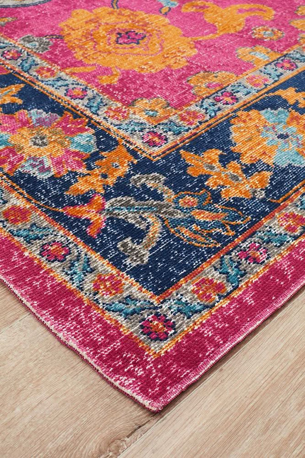 Alonzo Whisper Corners Pink Rug