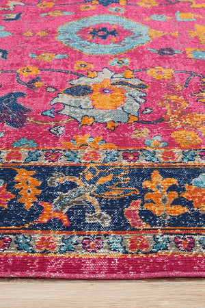 Alonzo Whisper Corners Pink Rug