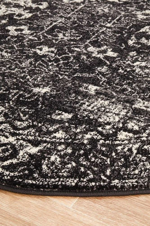 ENVI Estella Charcoal Transitional Round Rug