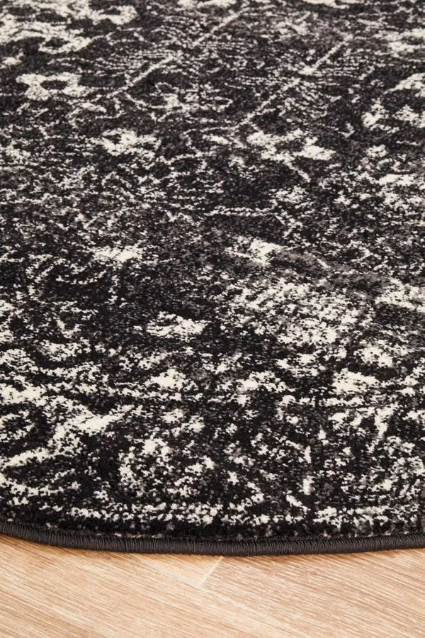 ENVI Estella Charcoal Transitional Round Rug