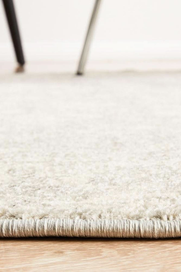 ENVI Shine Silver Transitional Round Rug