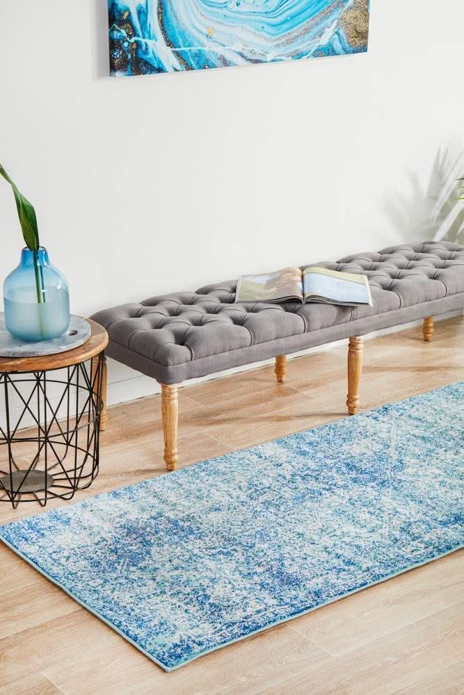 ENVI Muse Blue Transitional Runner Rug