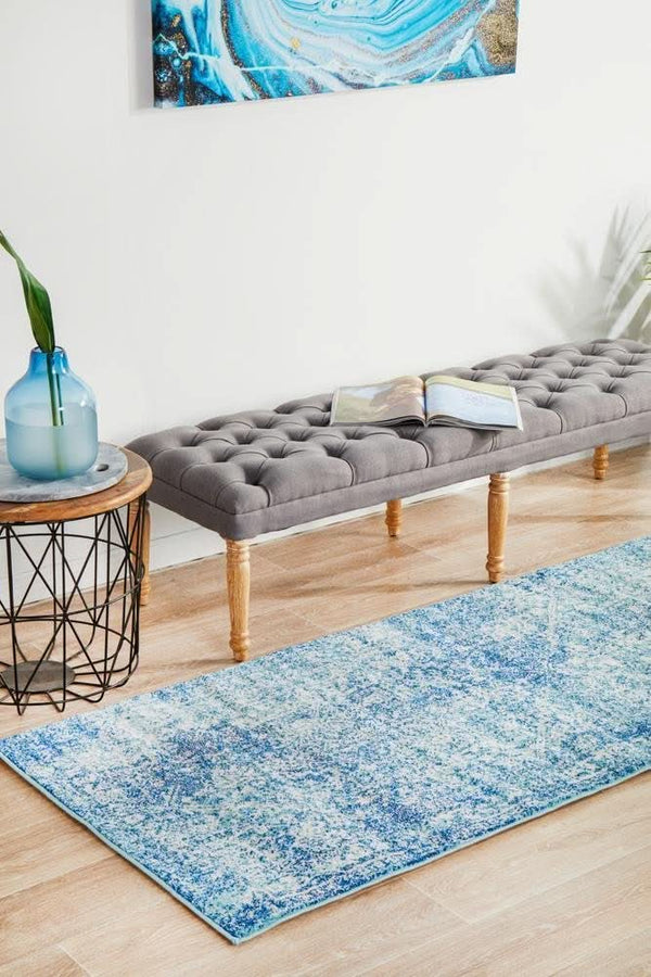 ENVI Muse Blue Transitional Runner Rug